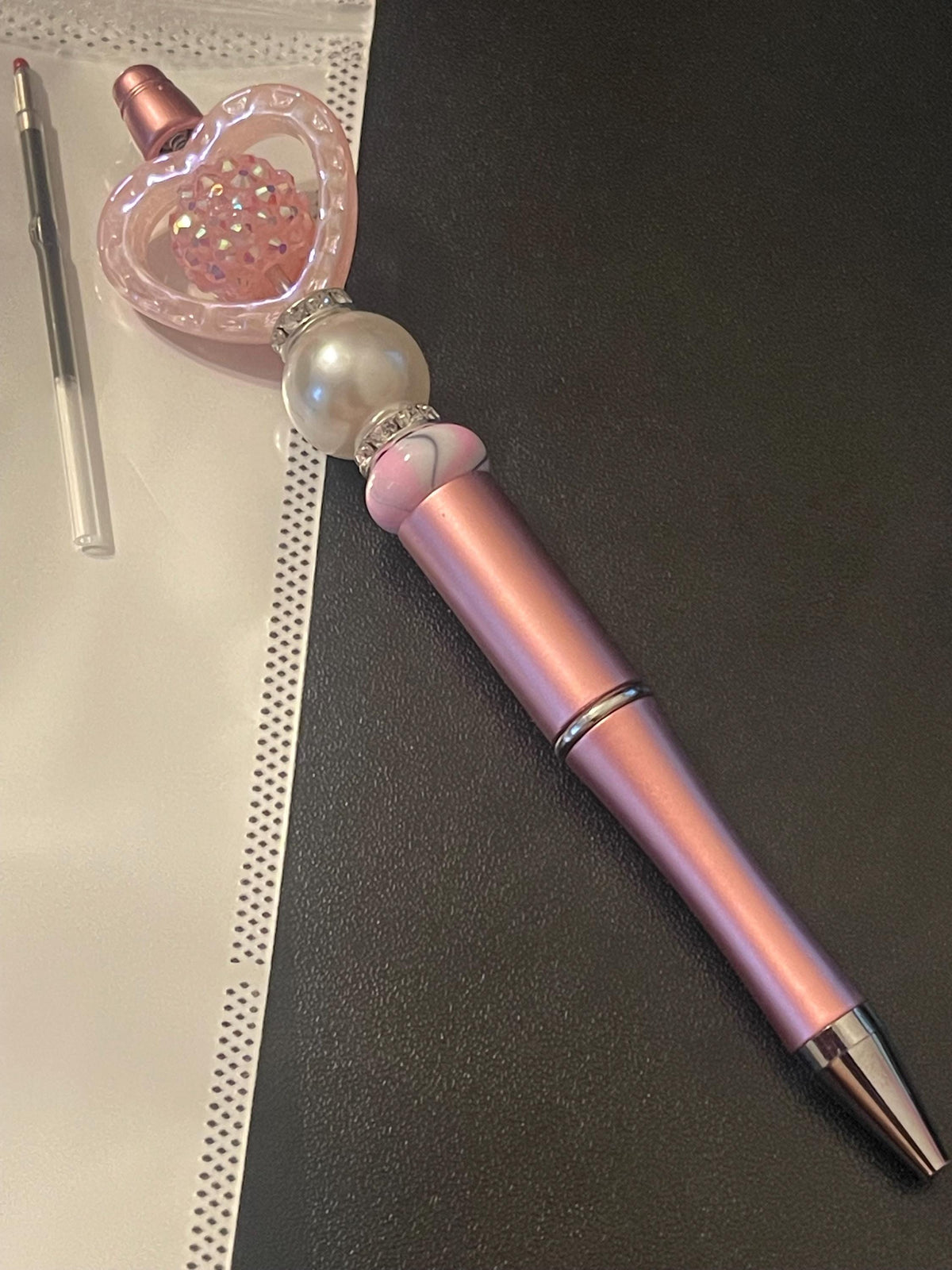 Pink Beaded Pens