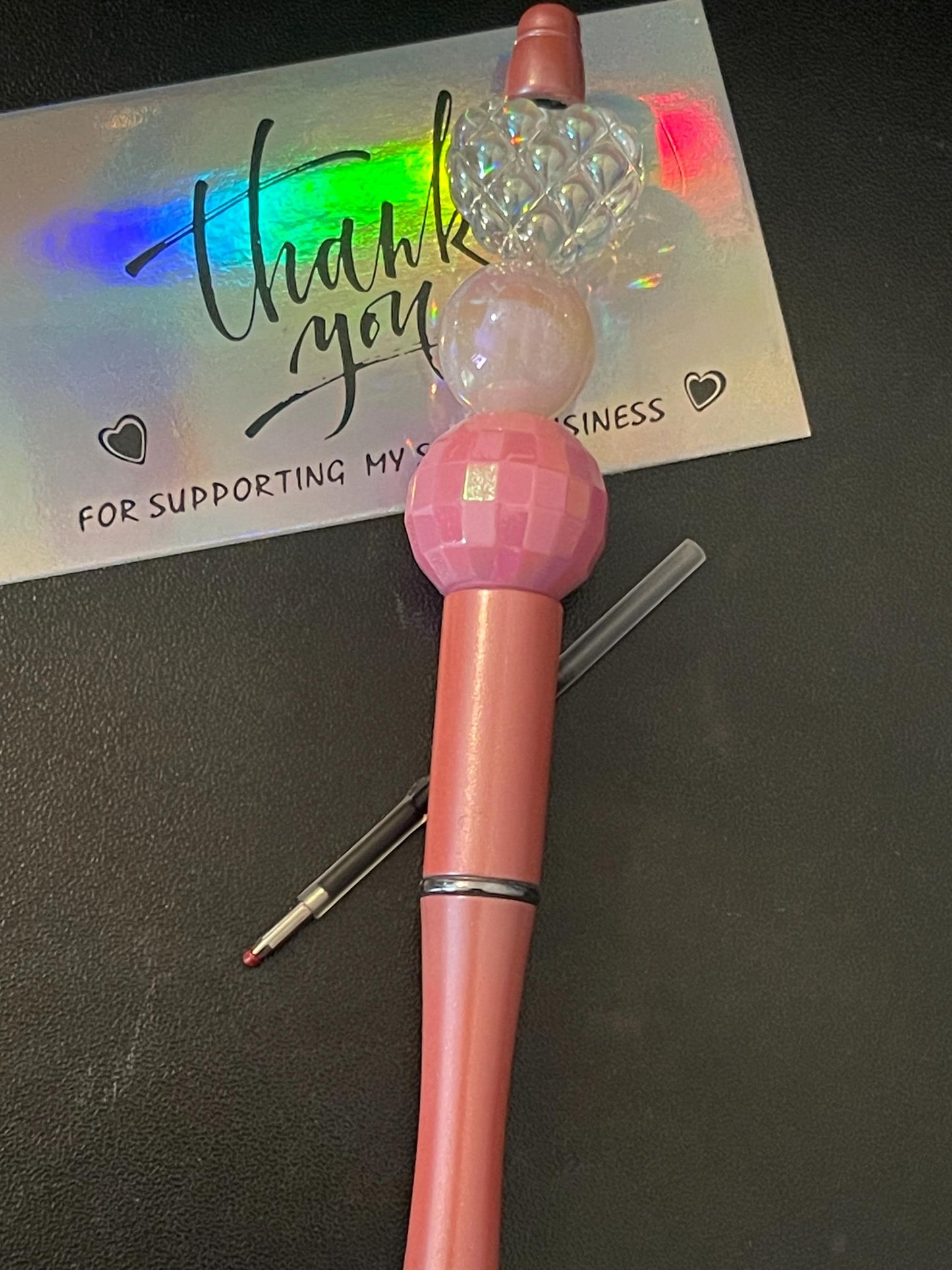Pink Beaded Pens ext3