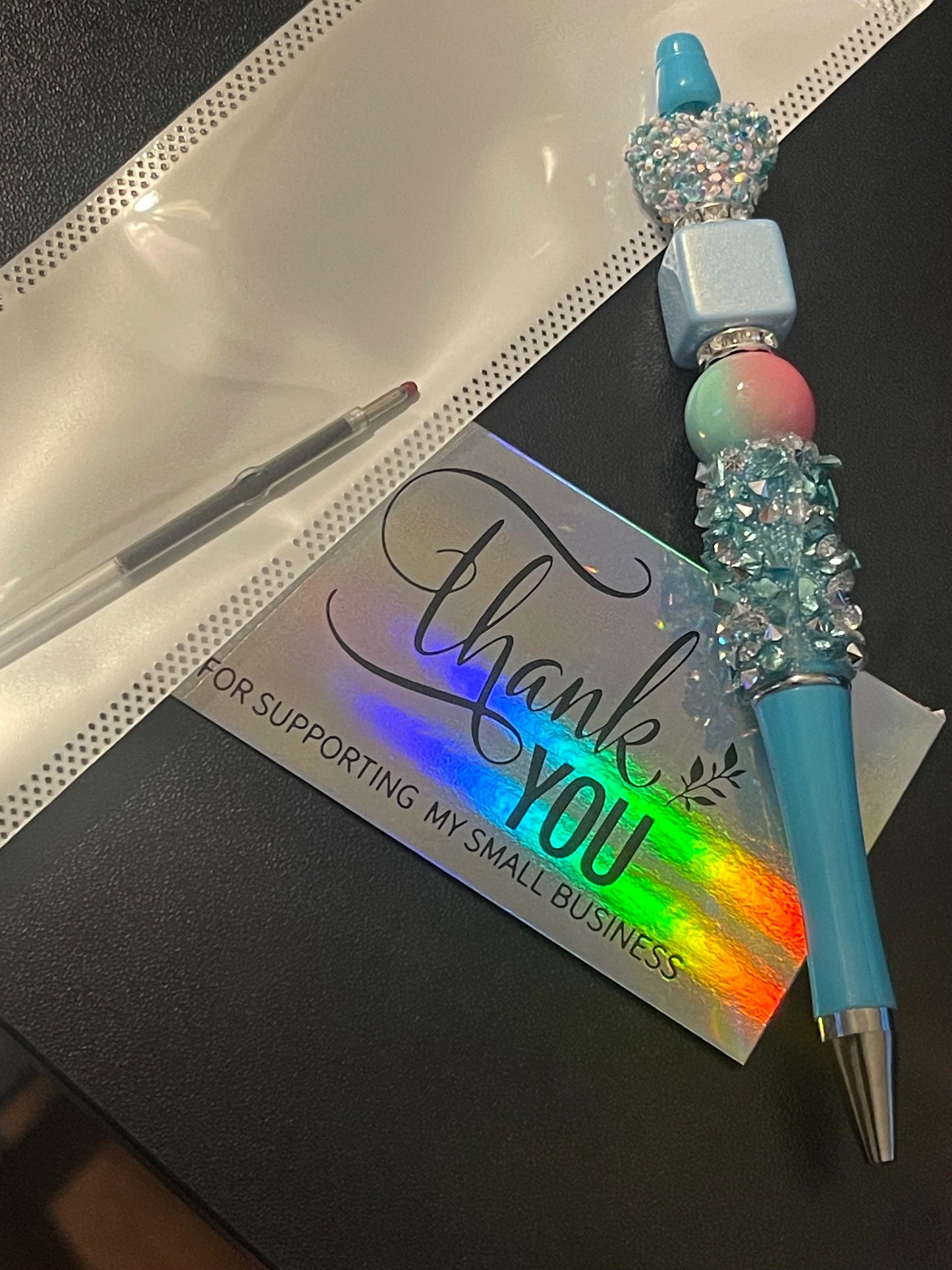 Half Rhinestone Beaded Pens