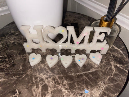 Resin Key Hanger: Glow in the Dark Heart Keychains