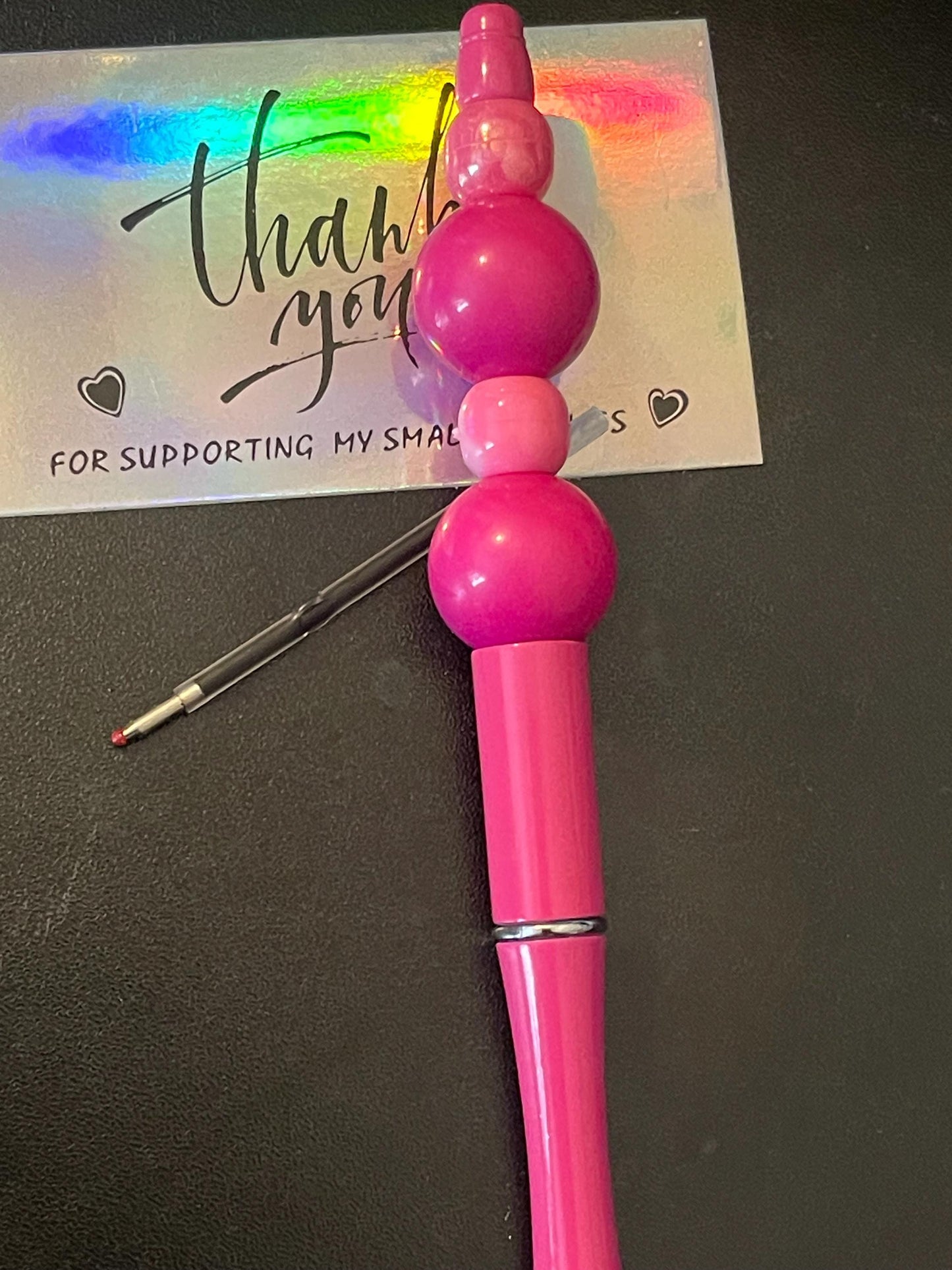 Pink Beaded Pens ext2