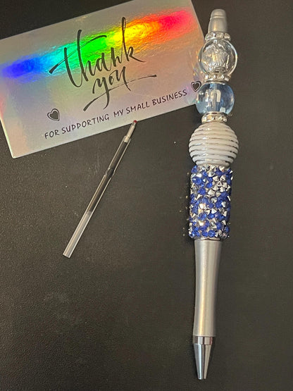 Half Rhinestone Beaded Pens