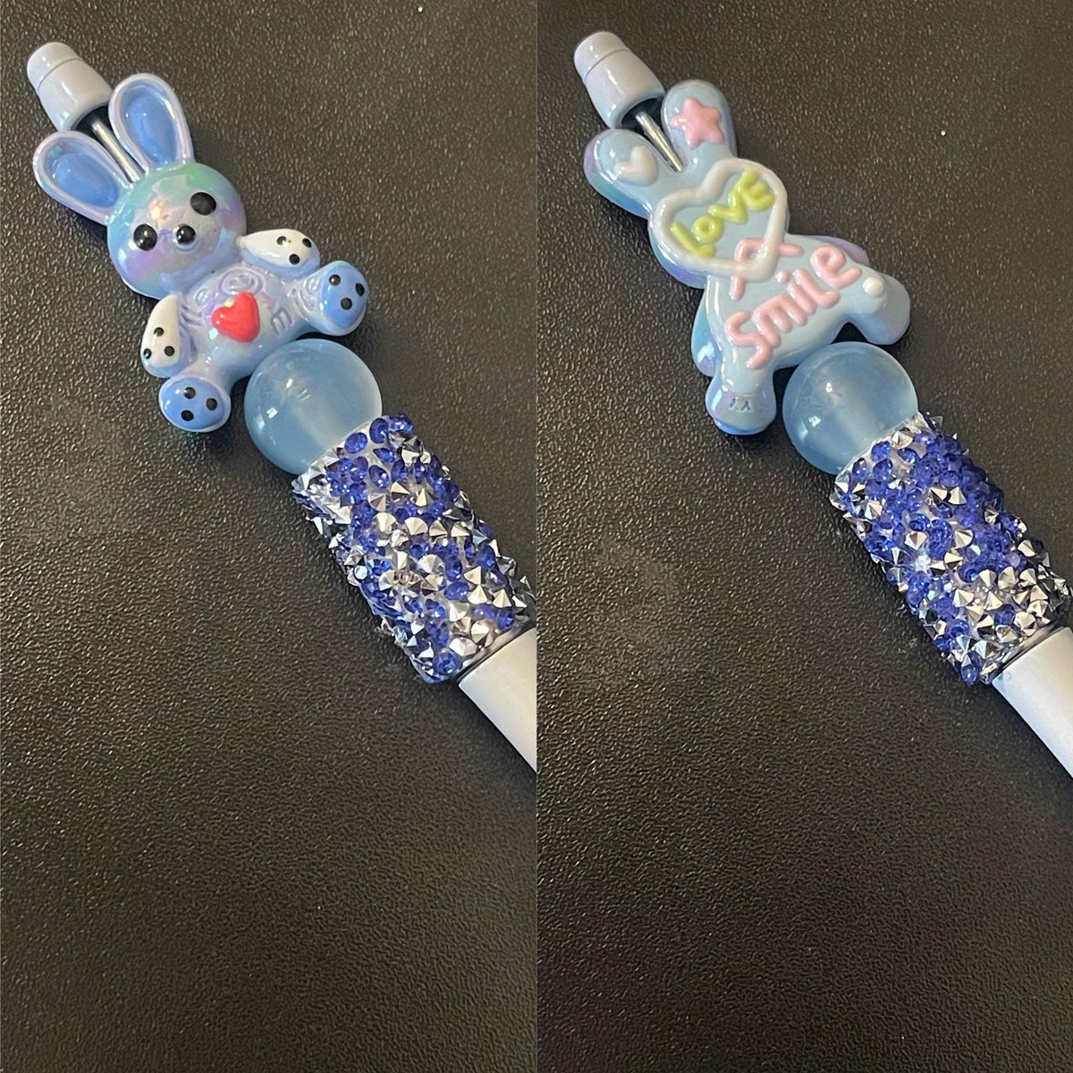 White Beaded Pens