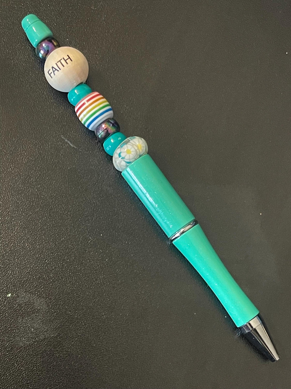 Green Beaded Pens