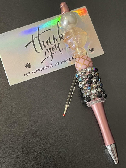 Half Rhinestone Beaded Pens