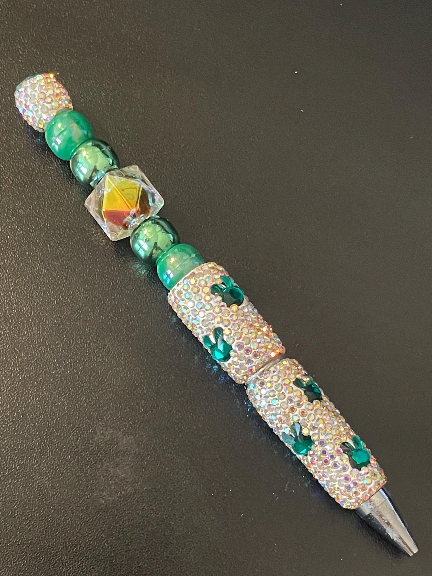 Rhinestone Bunny Beaded Pens