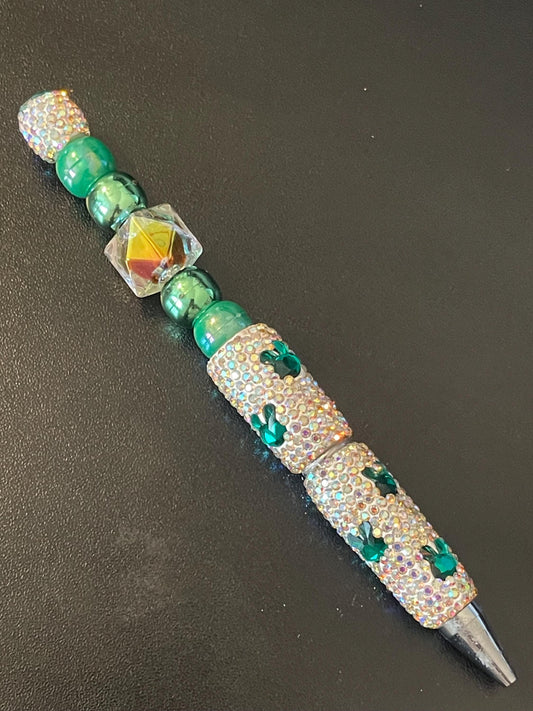 Rhinestone Bunny Beaded Pens