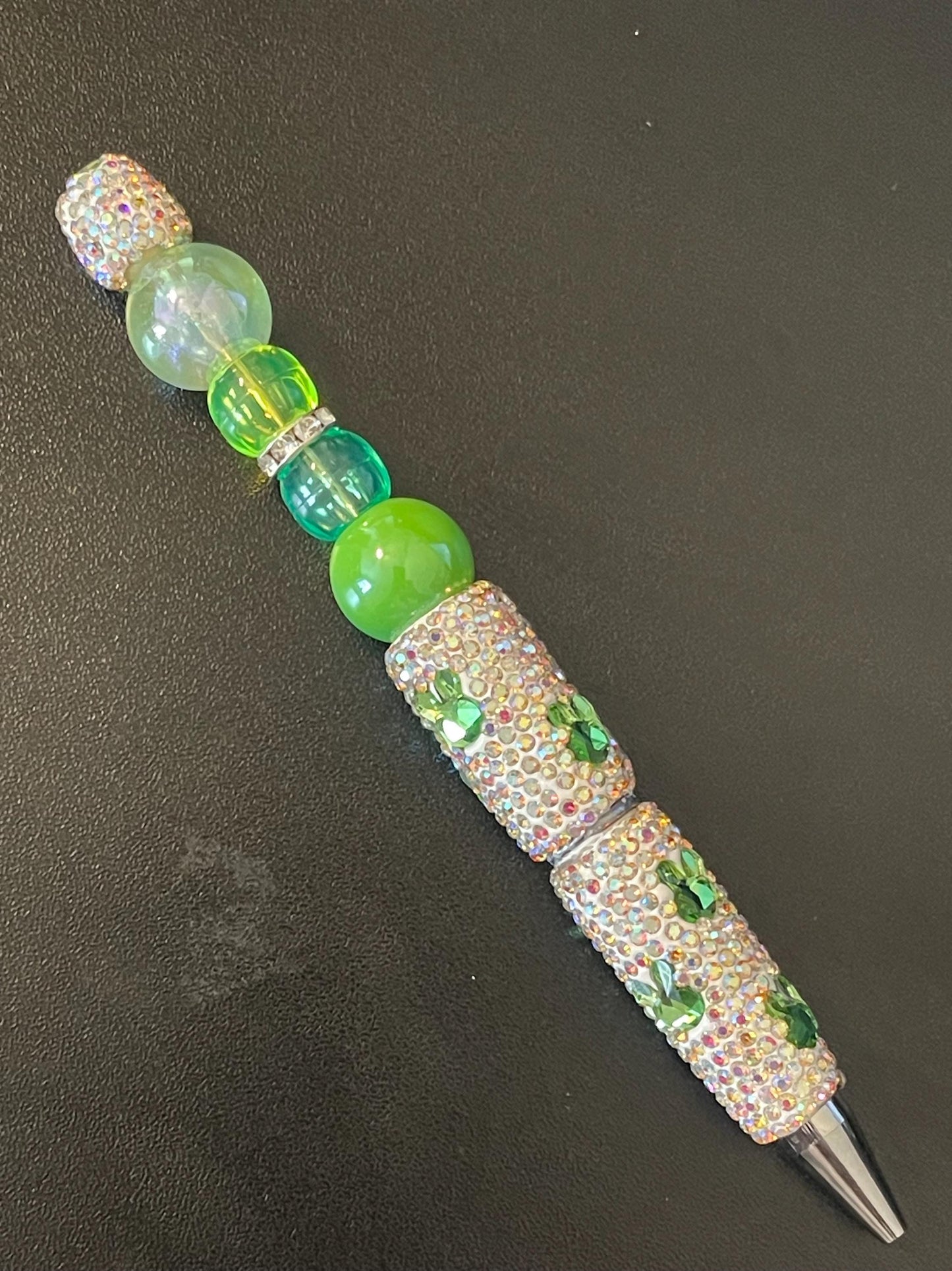 Rhinestone Bunny Beaded Pens