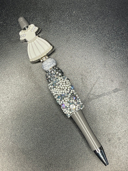 Half Rhinestone Beaded Pens
