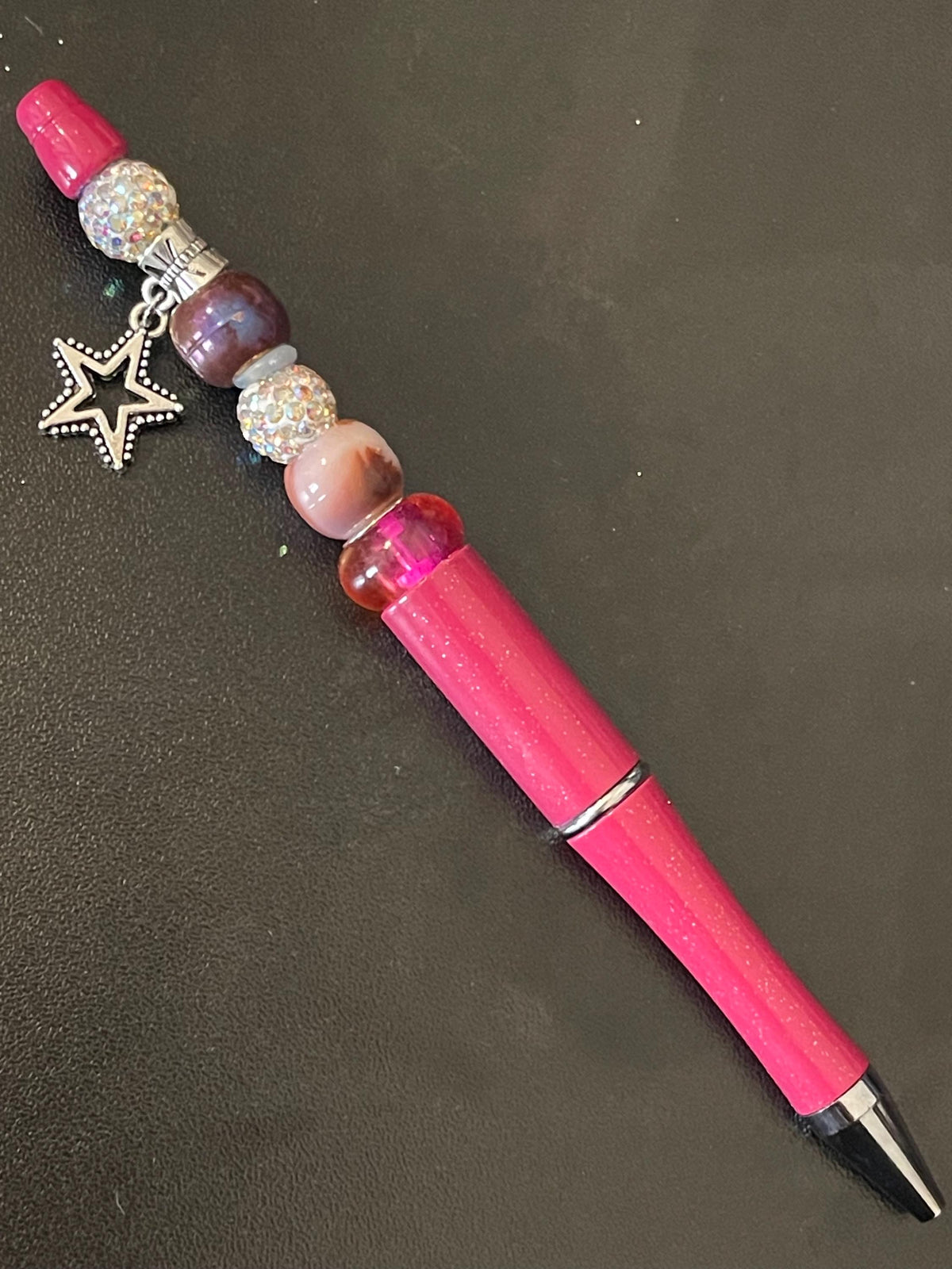Pink Beaded Pens