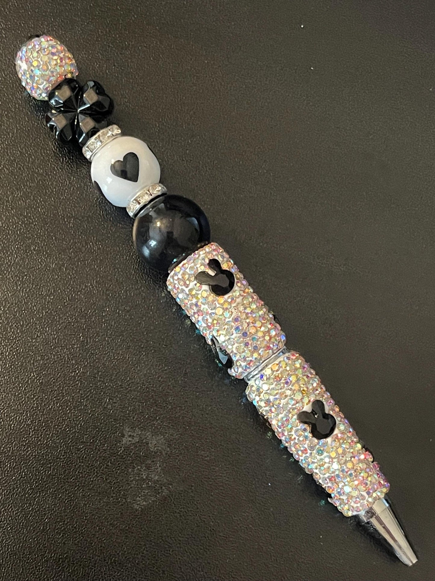 Rhinestone Bunny Beaded Pens