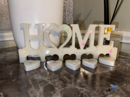 Resin Key Hanger: Glow in the Dark Heart Keychains
