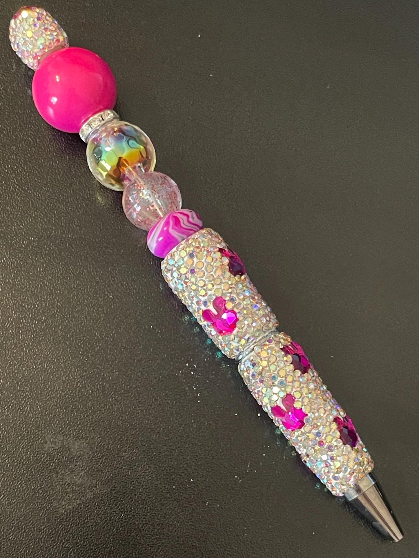 Rhinestone Bunny Beaded Pens