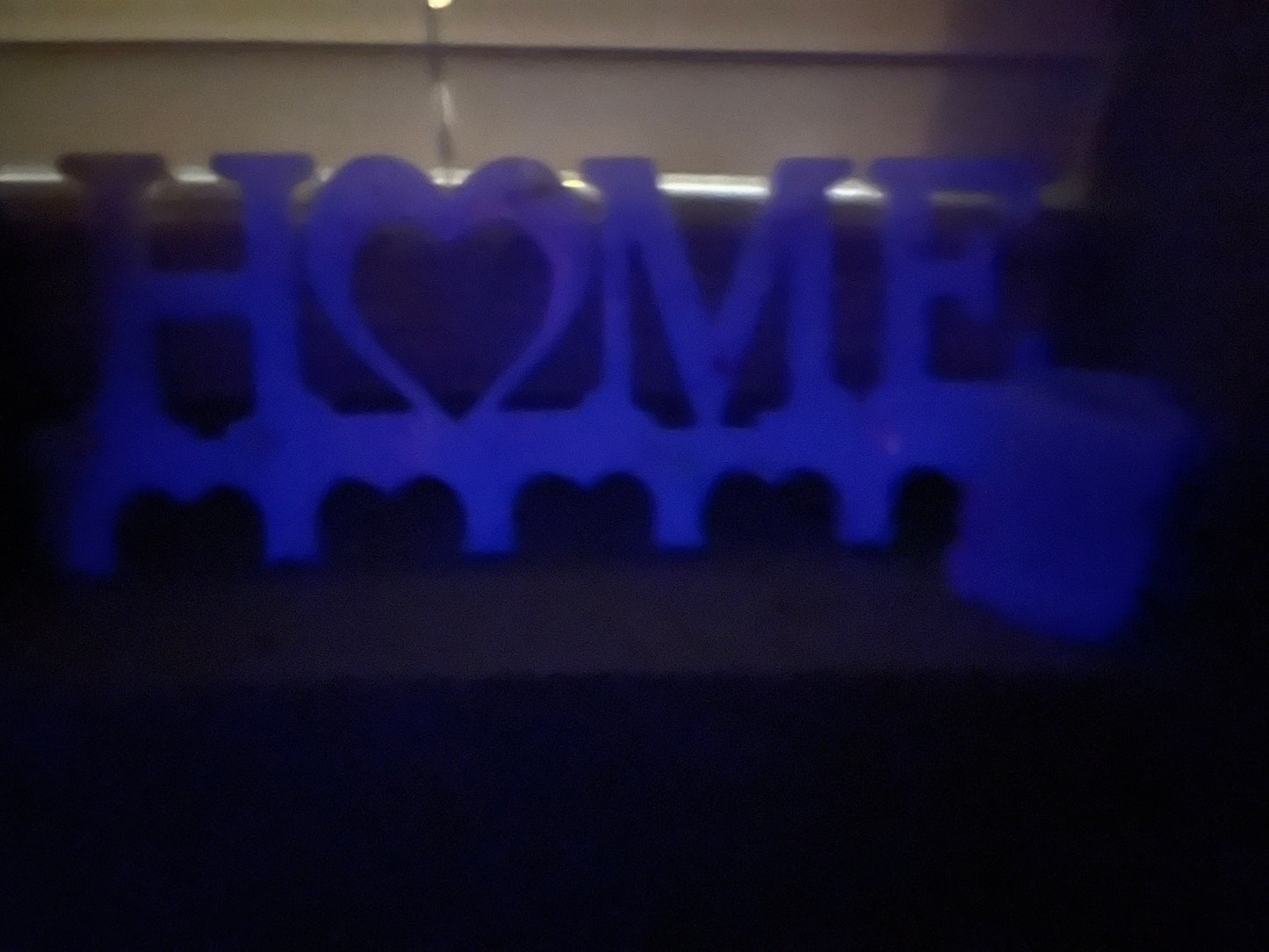 Resin Key Hanger: Glow in the Dark Heart Keychains