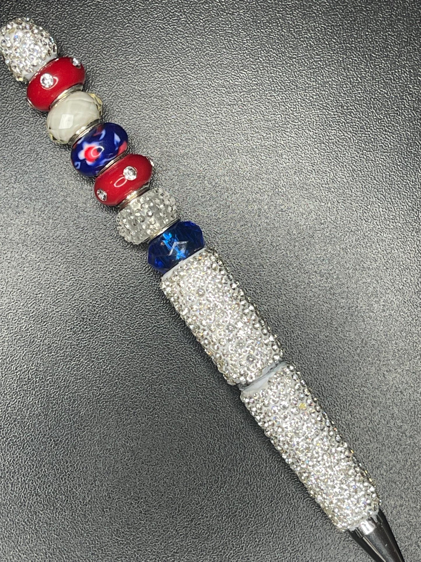 Silver Rhinestone Beaded Pens