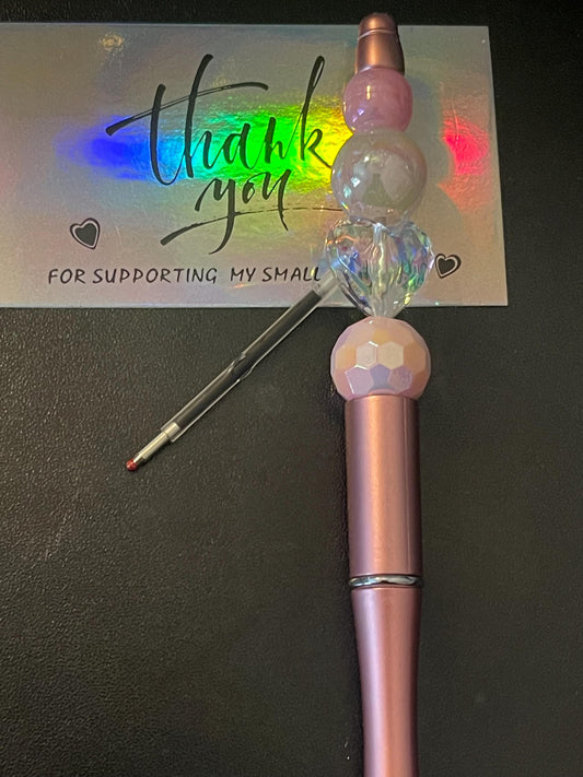 Pink Beaded Pens ext2