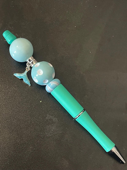 Green Beaded Pens