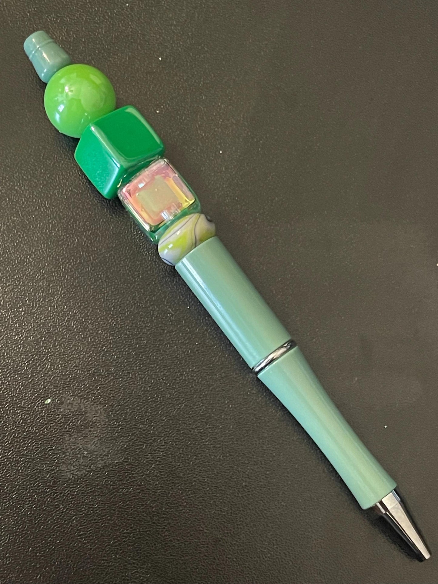Green Beaded Pens