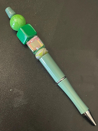 Green Beaded Pens