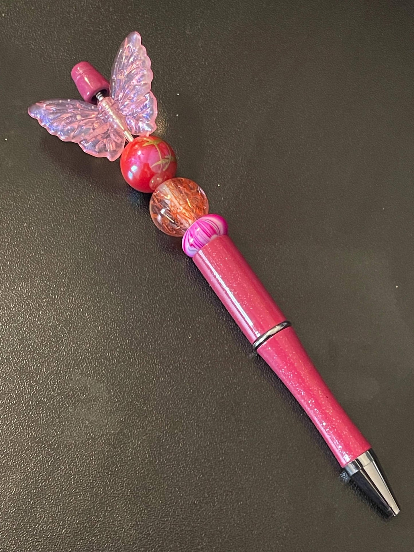 Pink Beaded Pens