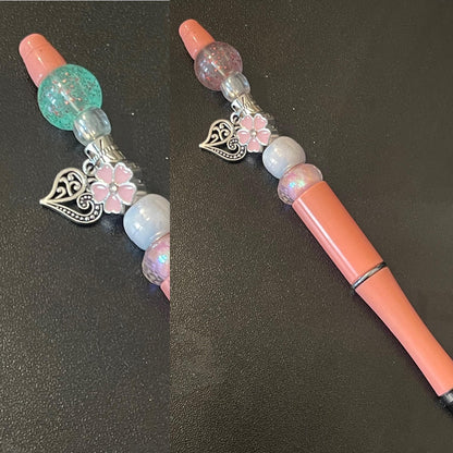 Pink Beaded Pens
