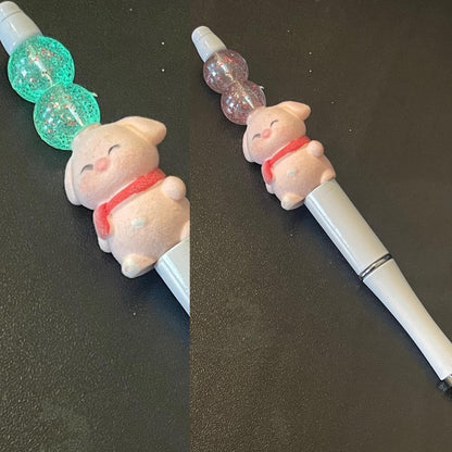 White Beaded Pens