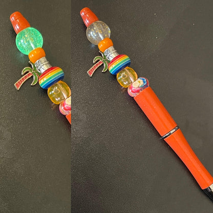 Orange Beaded Pens