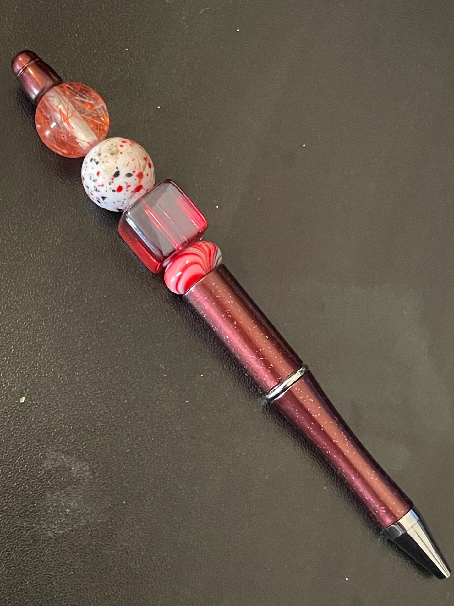 Red Beaded Pens