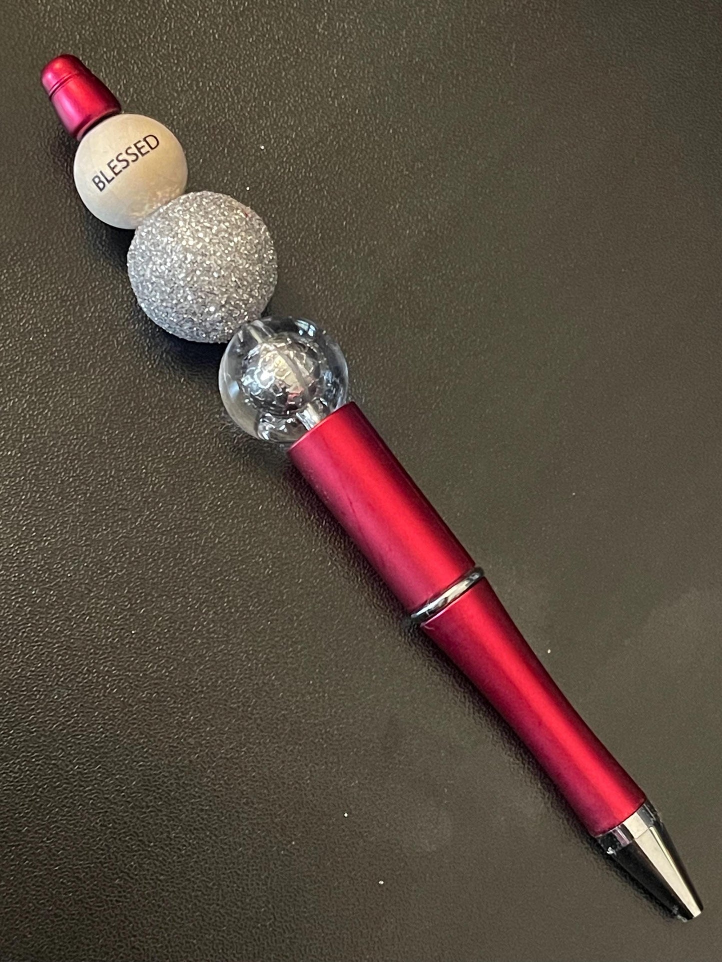 Red Beaded Pens