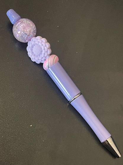 Purple Beaded Pens