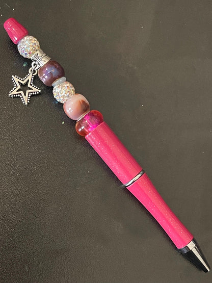 Pink Beaded Pens