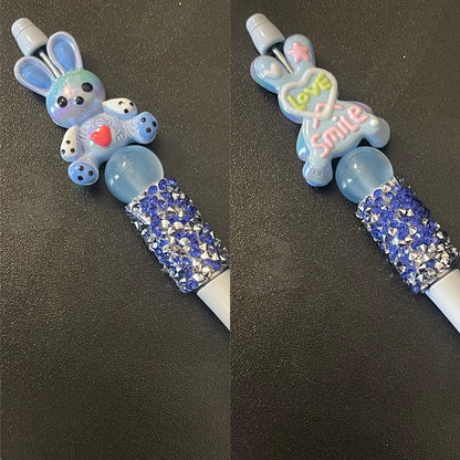 White Beaded Pens