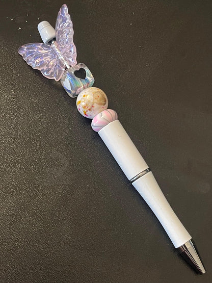 White Beaded Pens