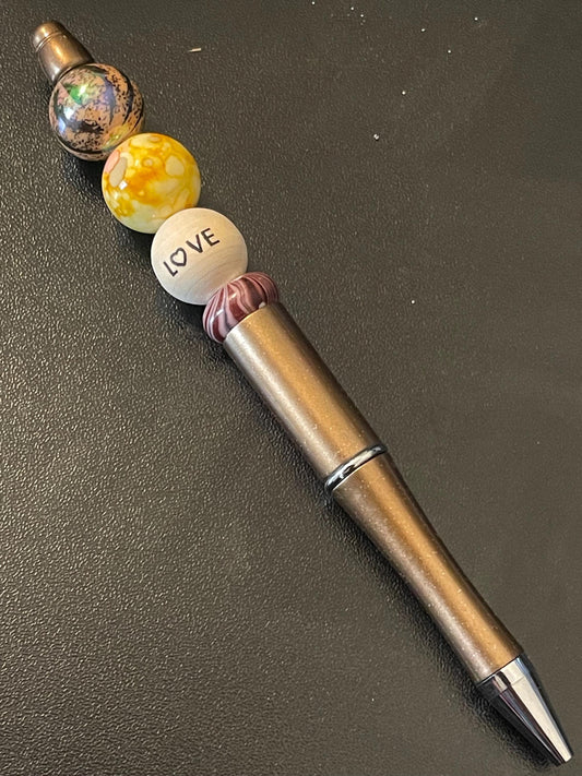 Gold Beaded Pens
