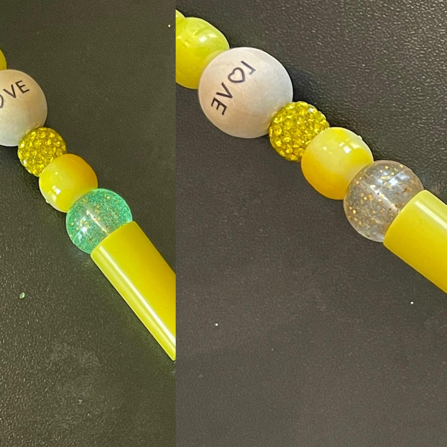 Yellow Beaded Pens