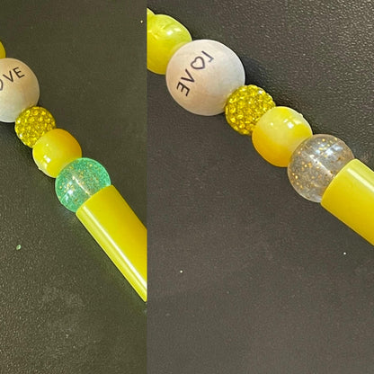 Yellow Beaded Pens