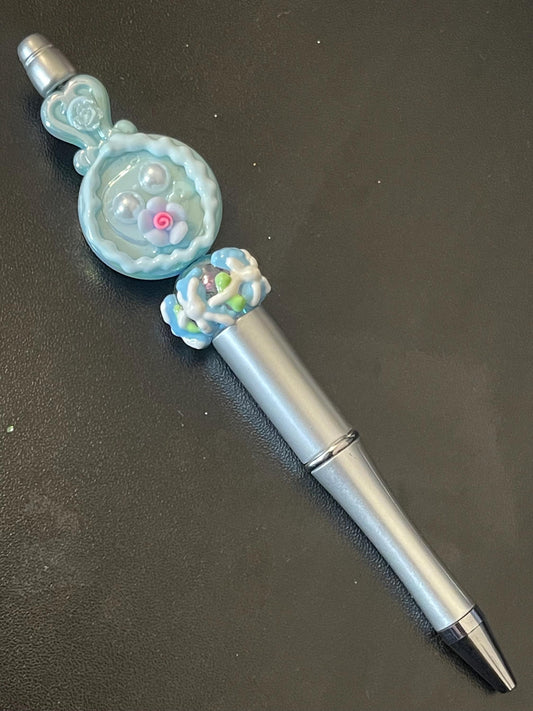 Silver Beaded Pens