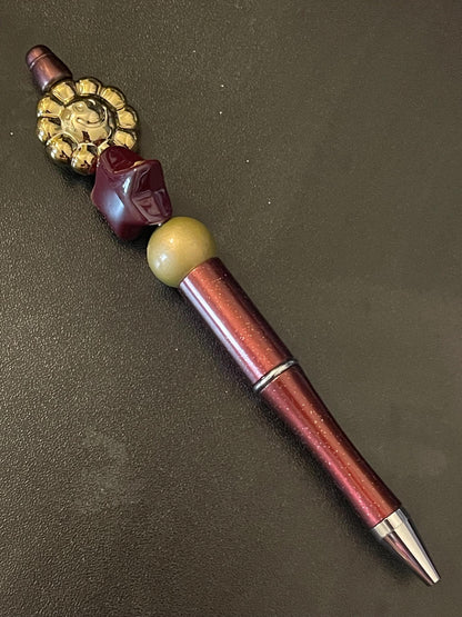Red Beaded Pens