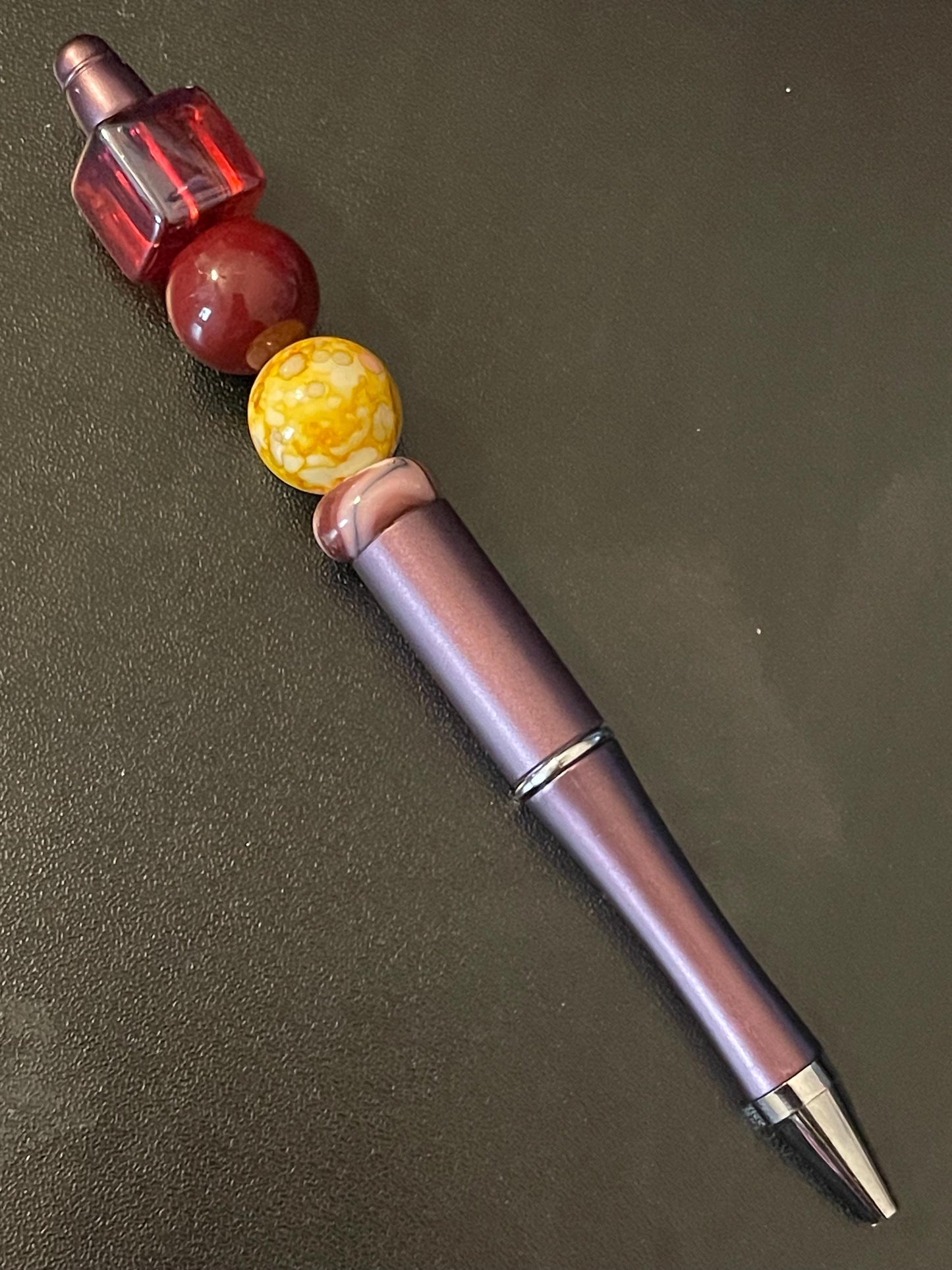 Red Beaded Pens
