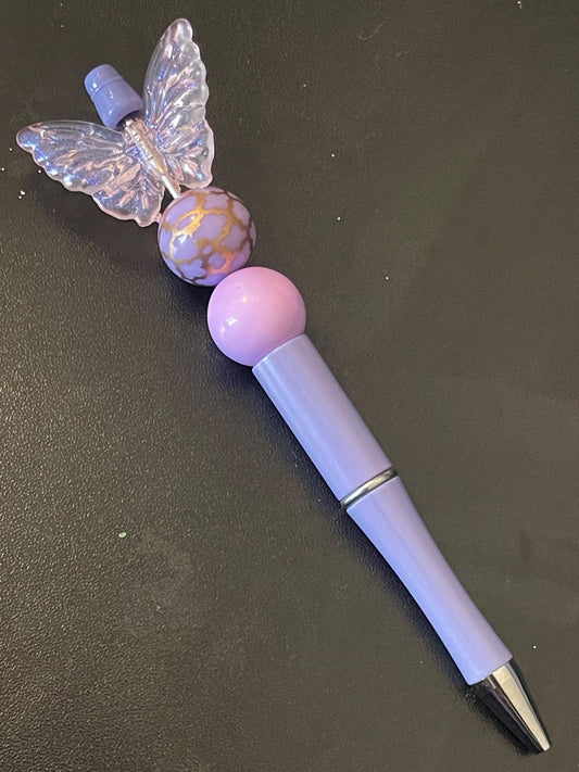 Purple Beaded Pens