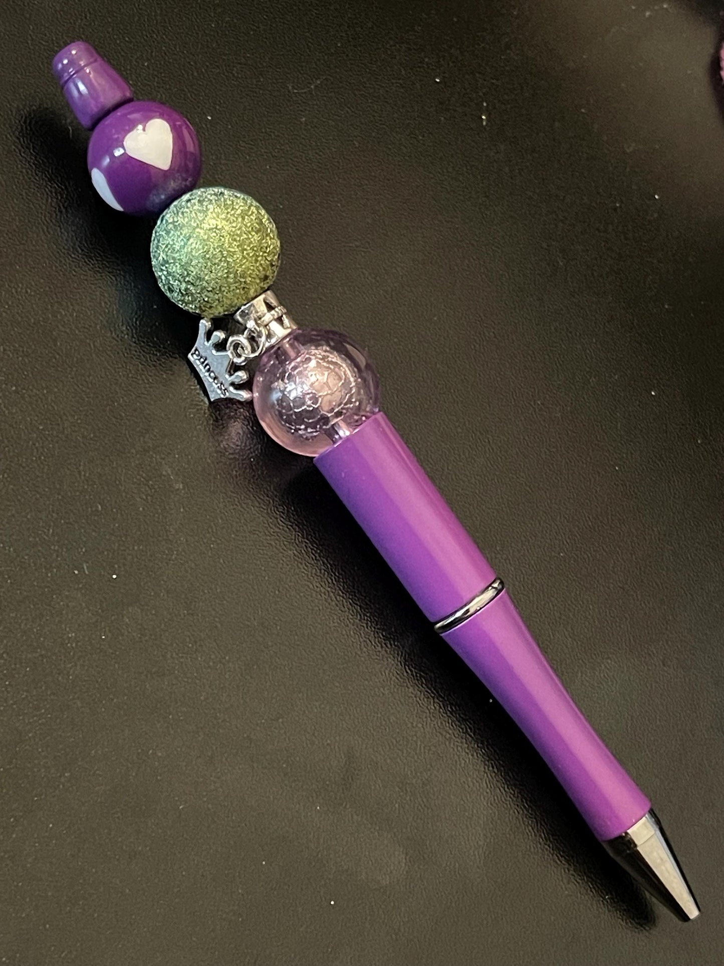 Purple Beaded Pens