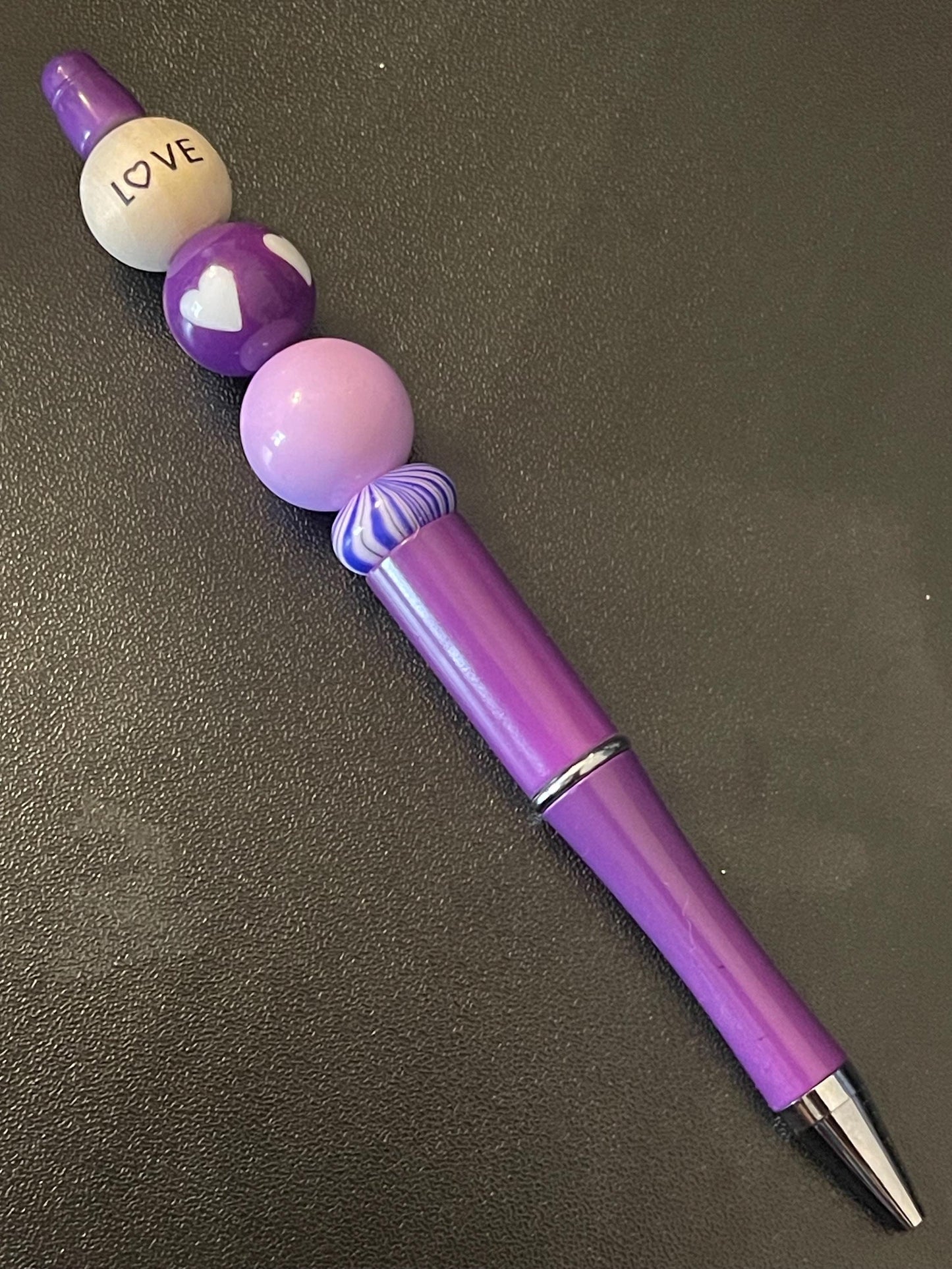 Purple Beaded Pens