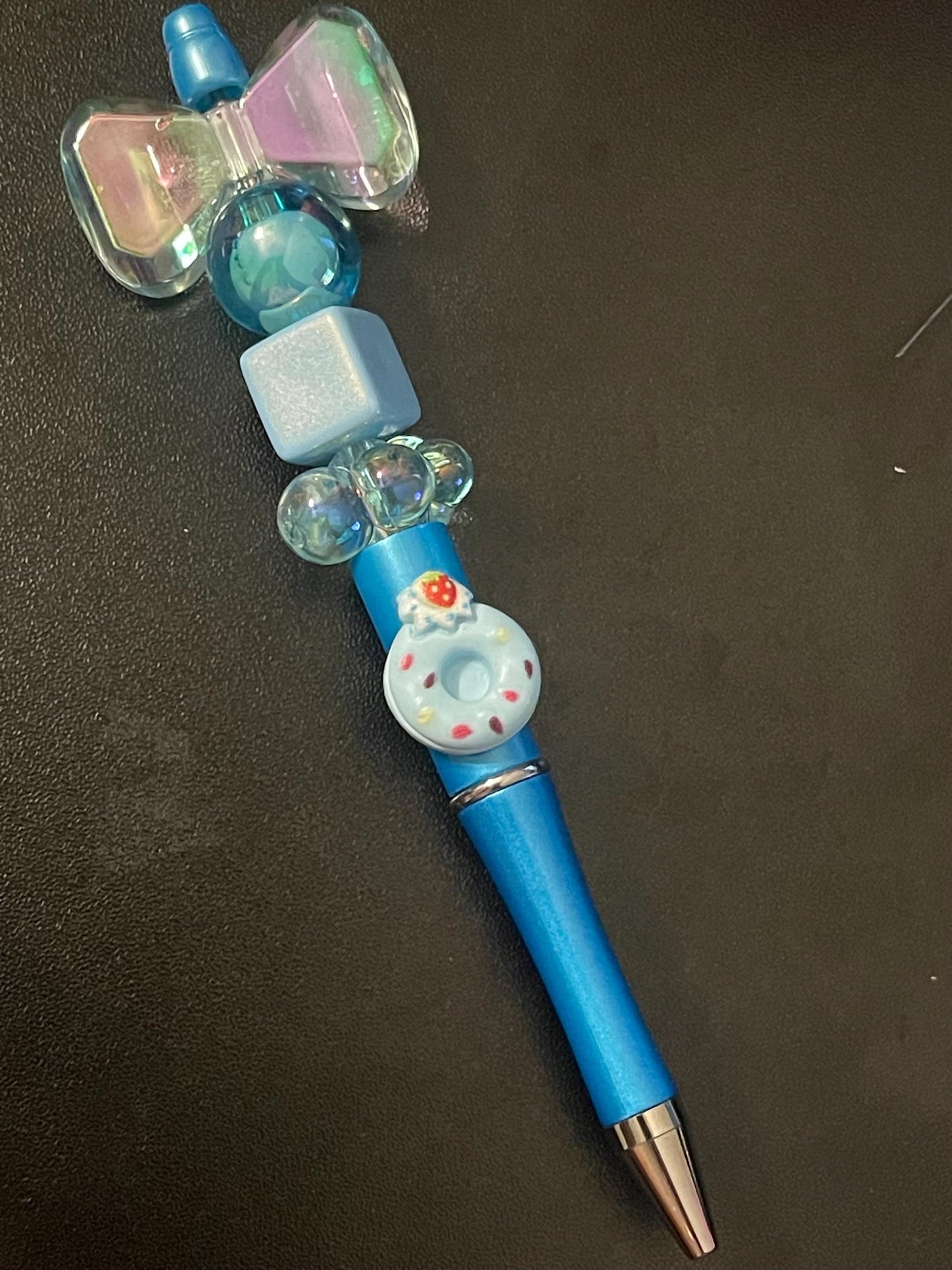Blue Beaded Pens