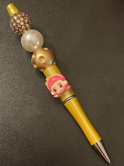 Gold Beaded Pens