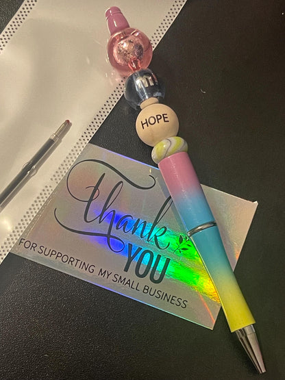 Multicolored Beaded Pens