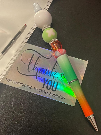 Multicolored Beaded Pens