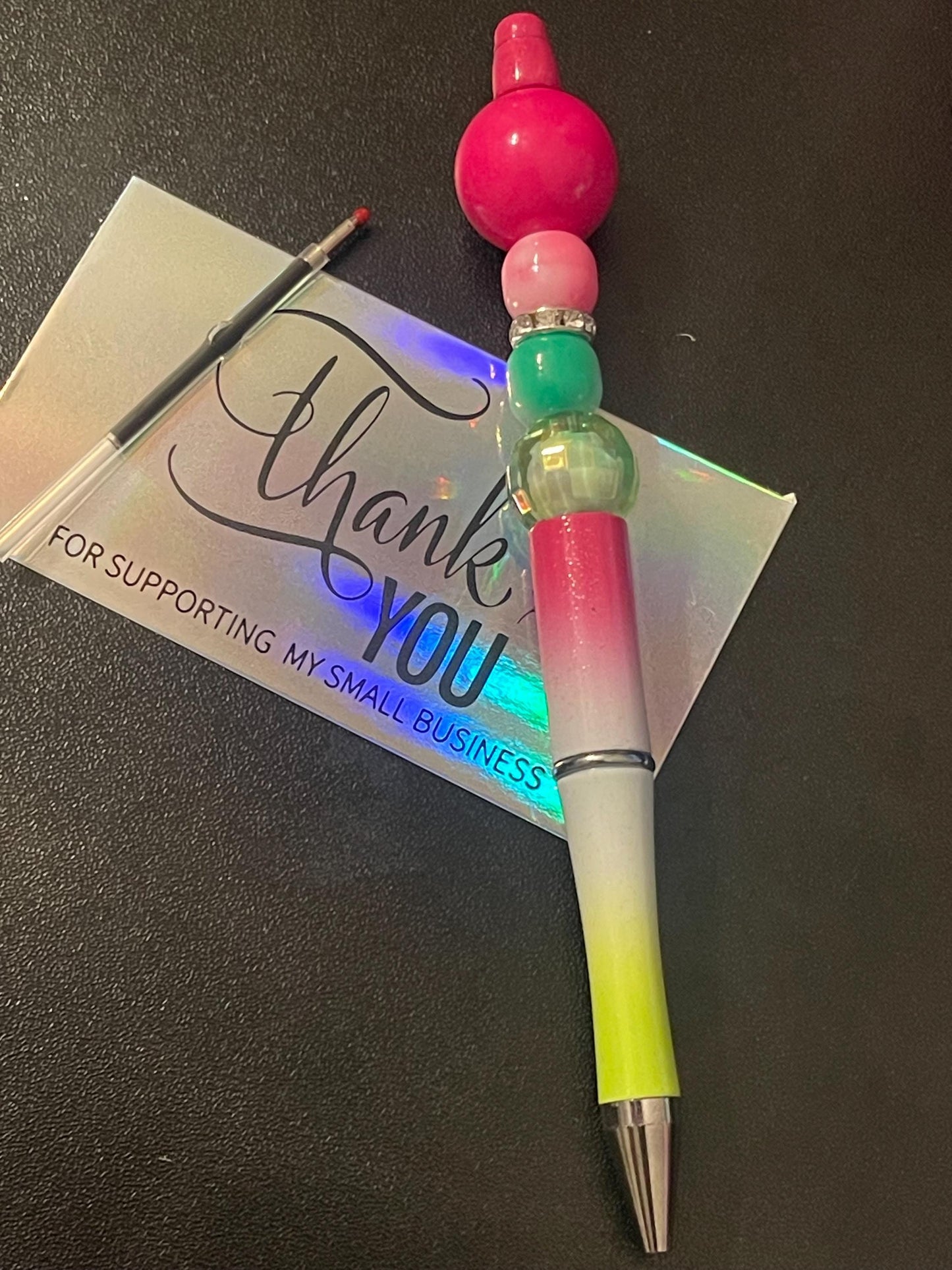 Multicolored Beaded Pens