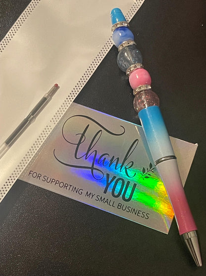 Multicolored Beaded Pens