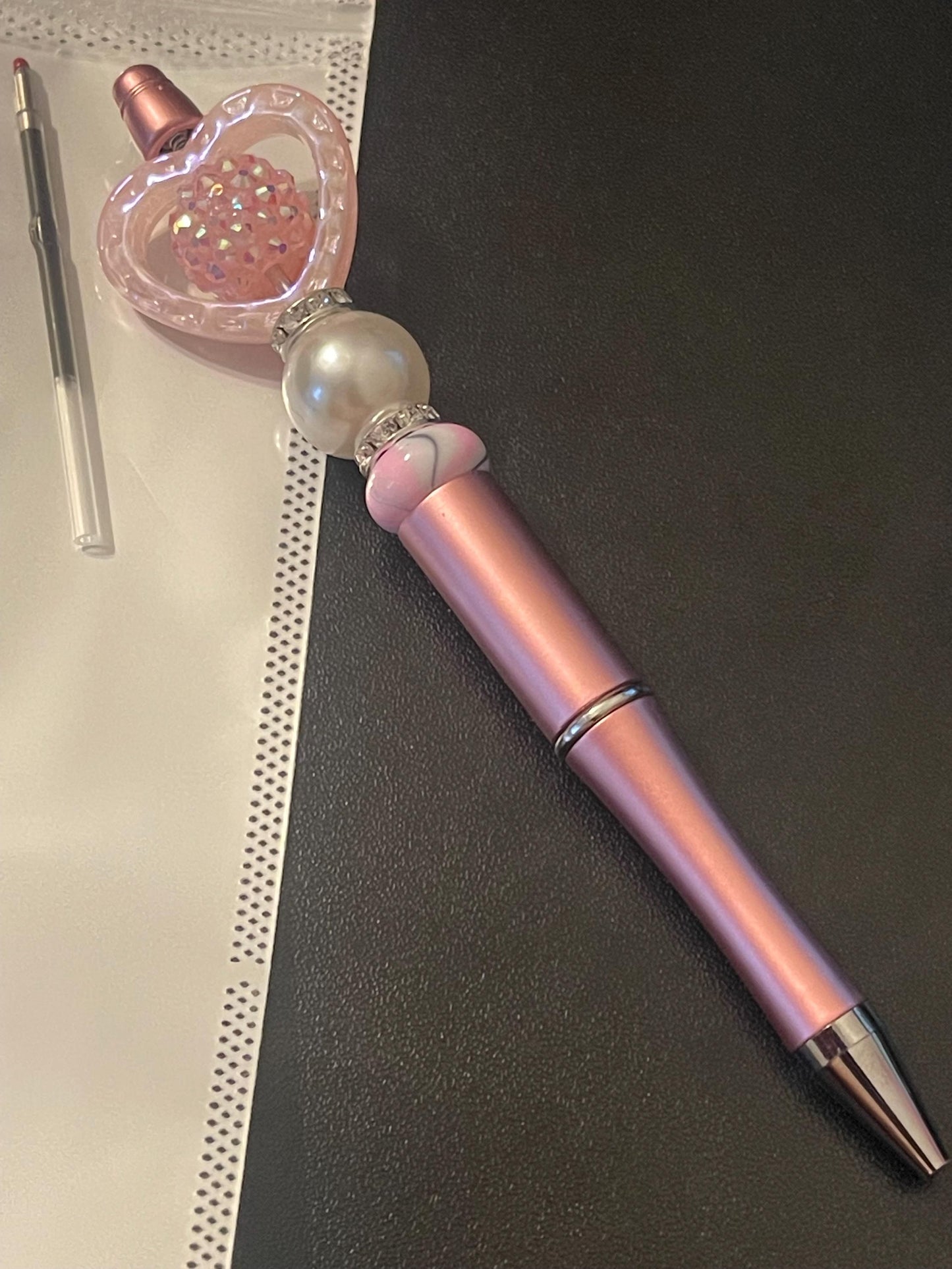 Pink Beaded Pens
