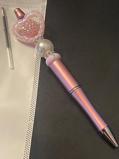 Pink Beaded Pens